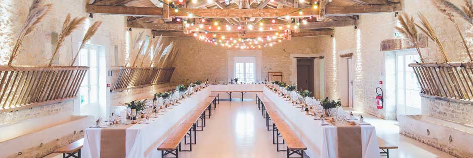 Converted barn wedding venue