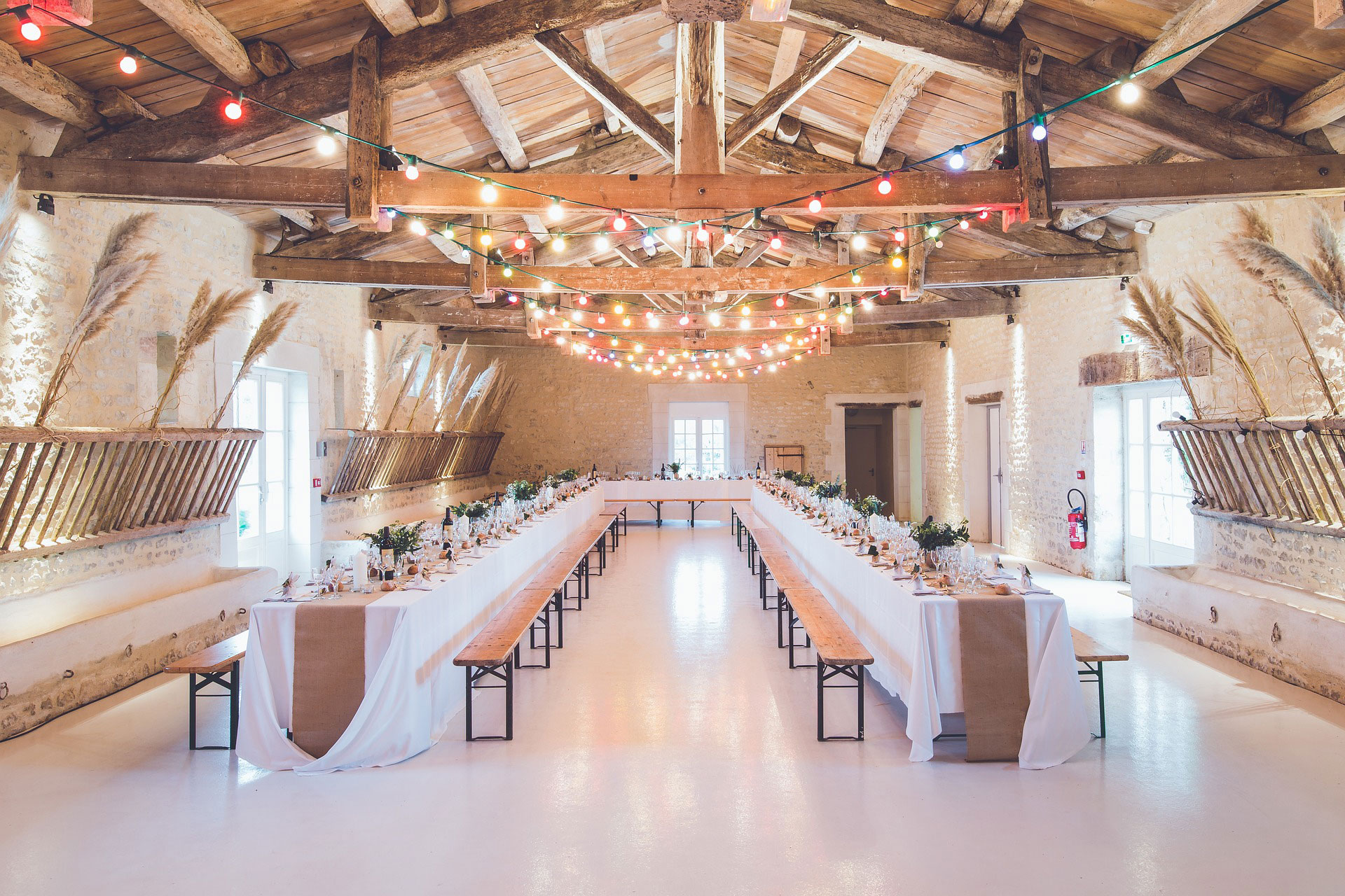 Converted barn wedding venue