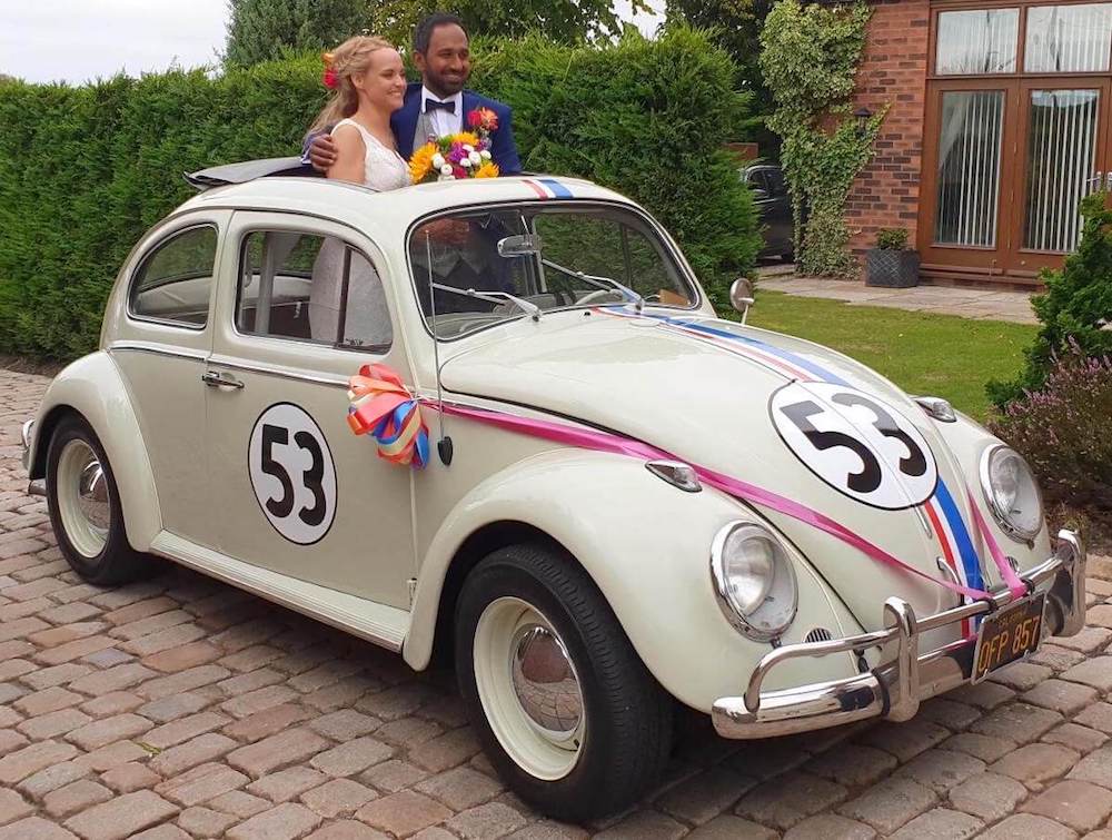 VW Beetle that rsembles Herbie The Love Bug