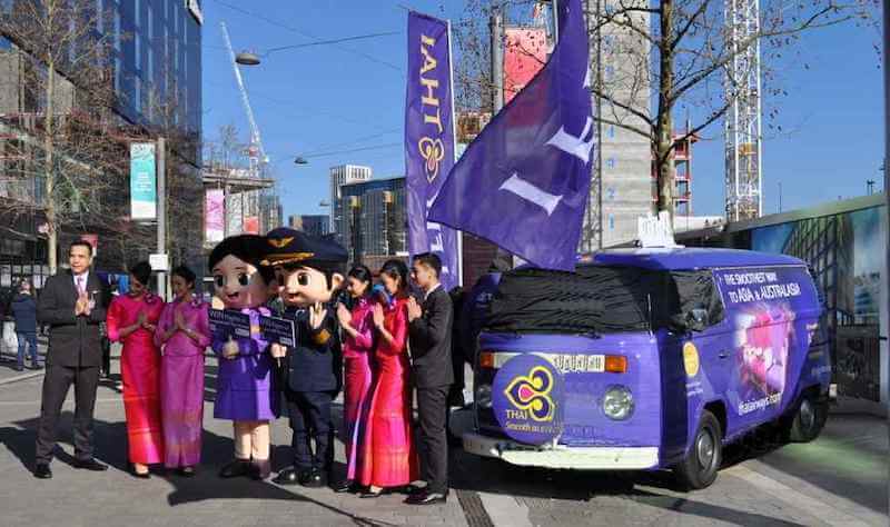 VW Camper used for a Thai Airways promotion